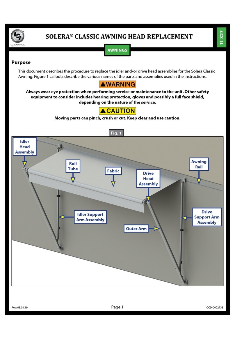 Lippert Components Solera Classic Awning Use and care manual Lippert Components Solera Classic Awning Use and care manual