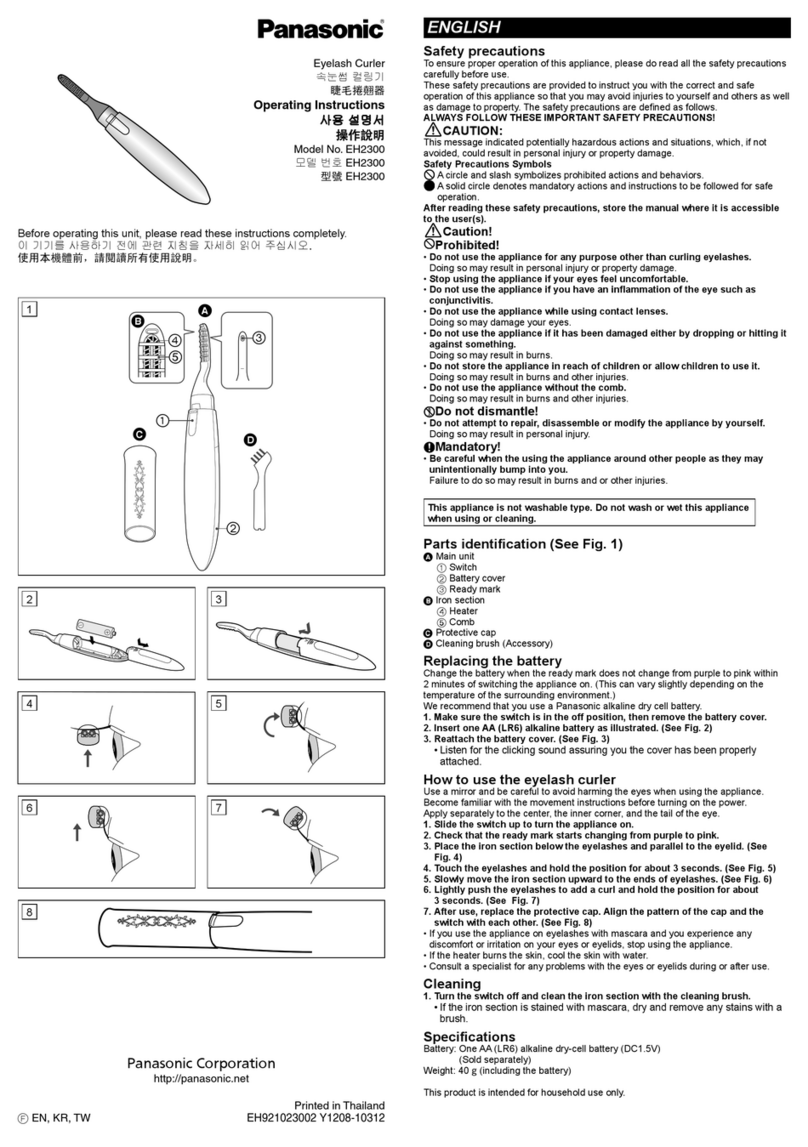 Panasonic EH2300 User manual