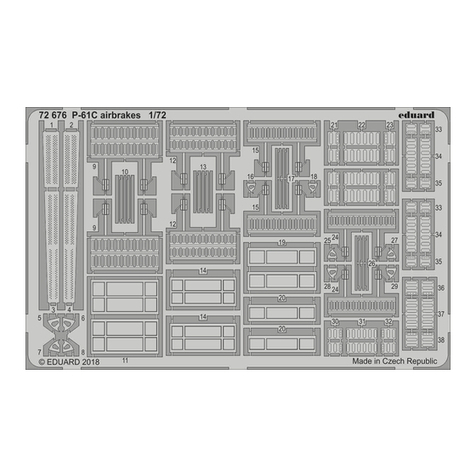 Eduard P-61C airbrakes manual