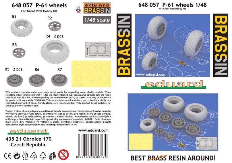 Eduard BRASSIN P-61 wheels manual