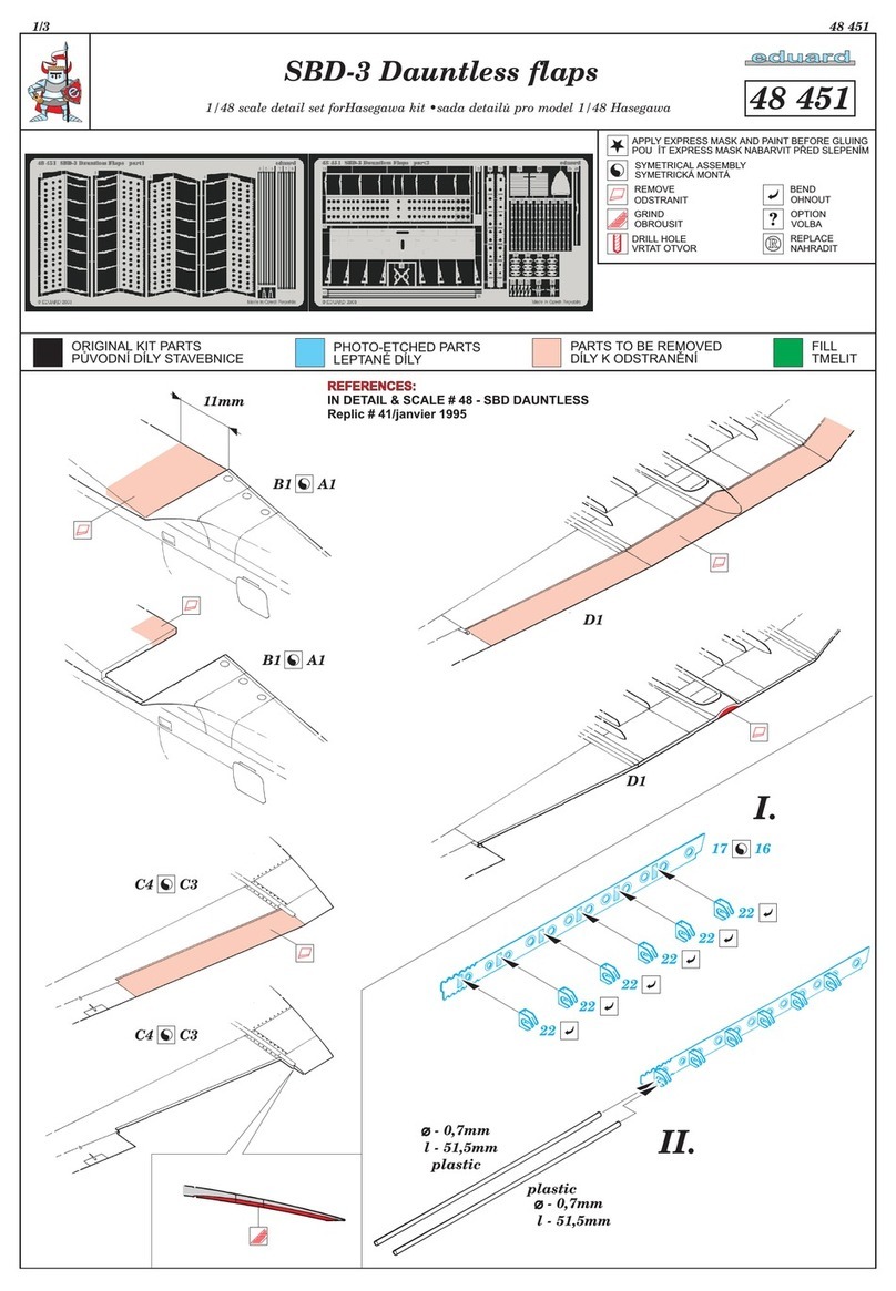 Eduard SBD-3 Dauntless flaps manual