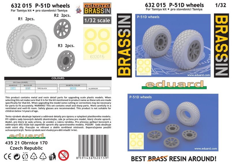 Eduard BRASSIN P-51D wheels manual