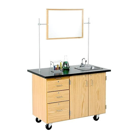 DIVERSIFIED WOODCRAFTS MOBILE LAB UNITS 4111 Series Assembly instructions