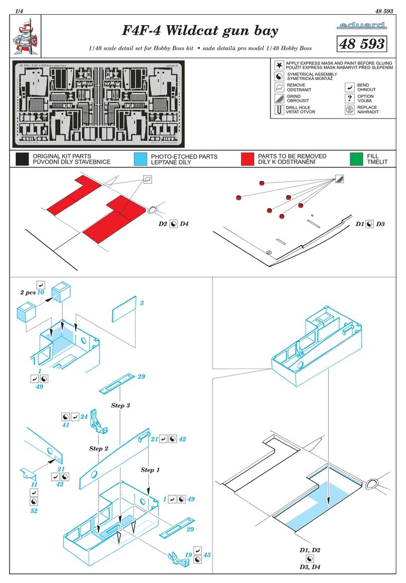 Eduard F4F-4 Wildcat gun bay manual