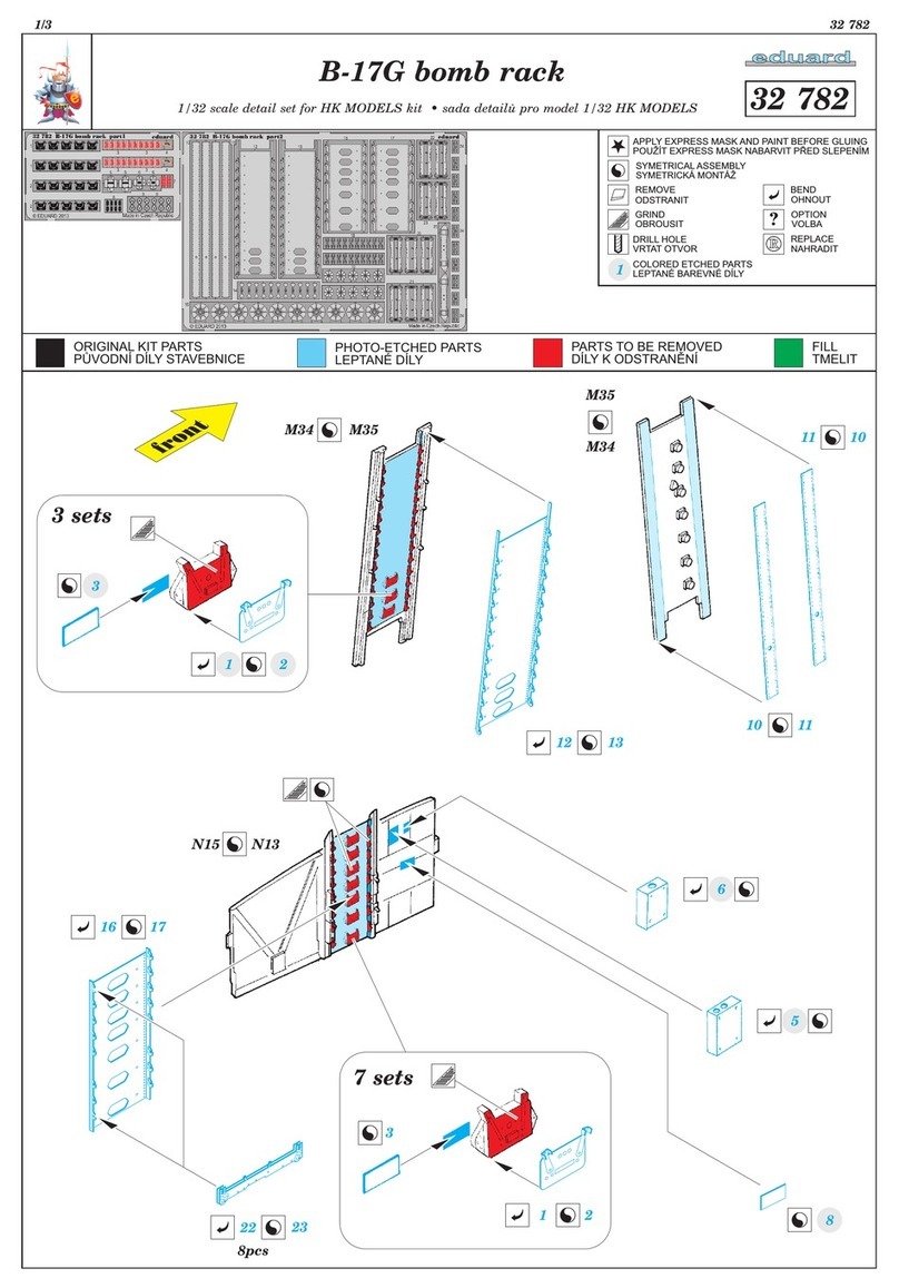 Eduard B-17G bomb rack User manual