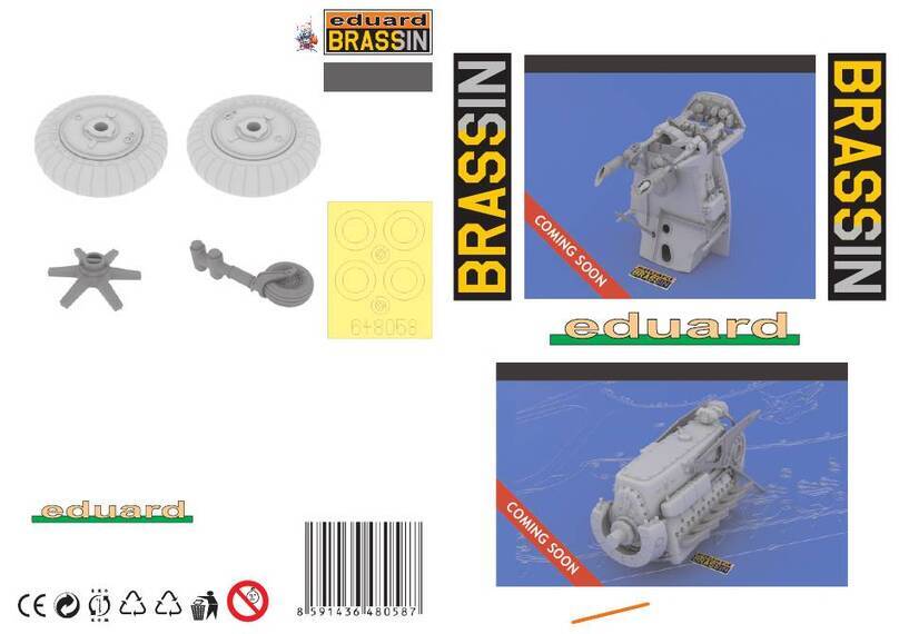 Eduard BRASSIN Bf 109E wheels User manual