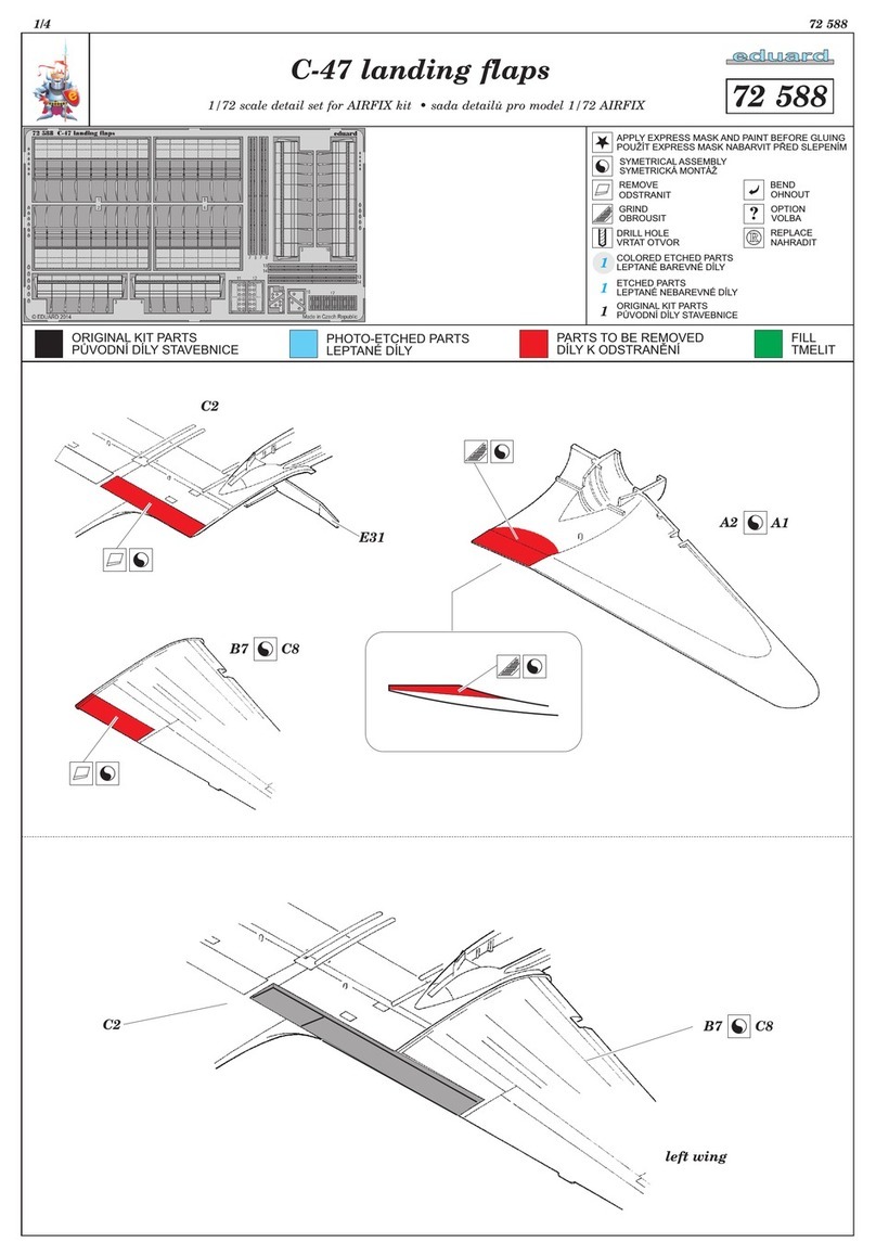 Eduard C-47 landing flaps manual