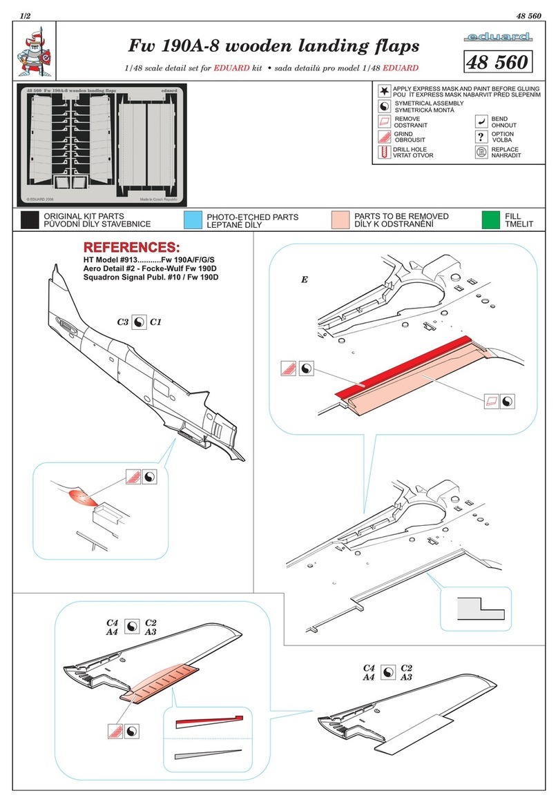 Eduard Fw 190A-8 wooden landing flaps User manual