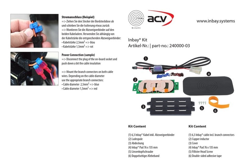 Inbay acv 240000-03 User manual