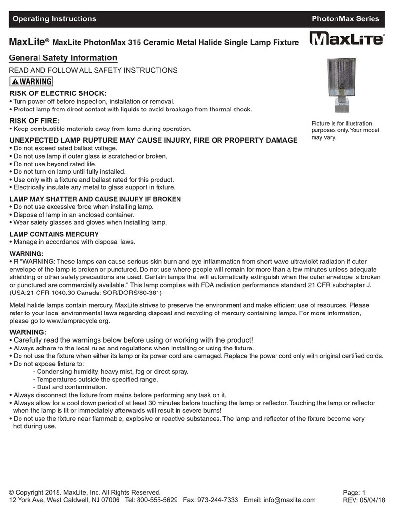 MaxLite PhotonMax Series User manual