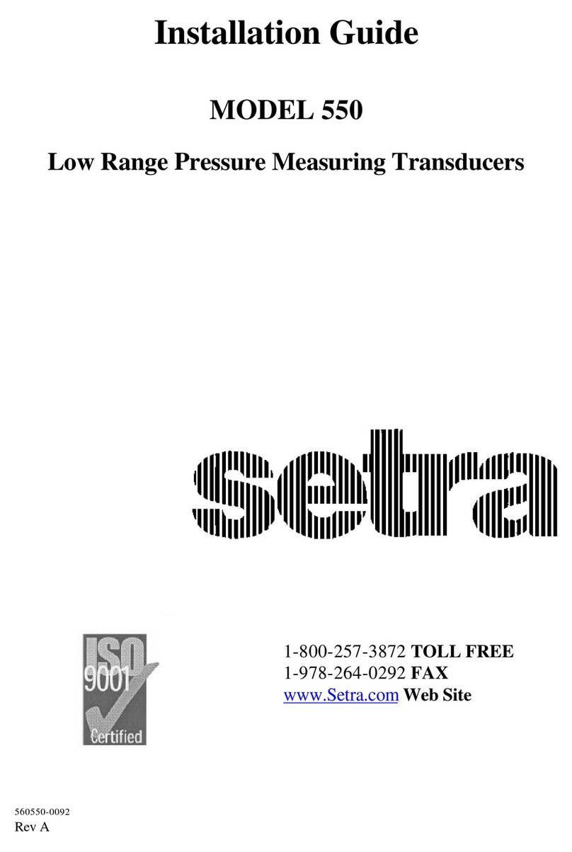 Setra Systems 550 installation guide