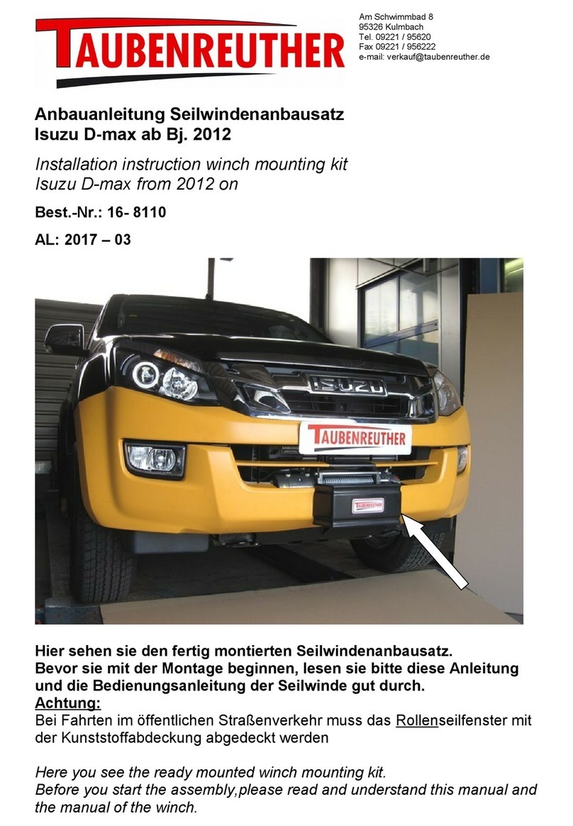 TAUBENREUTHER 16- 8110 User manual