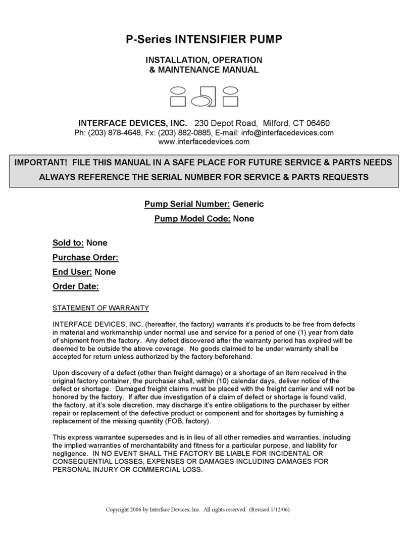 Interface Devices P-Series Installation, operation & maintenance manual