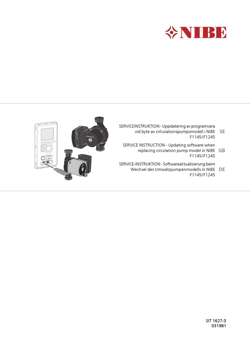 Nibe F1145 series Service instruction