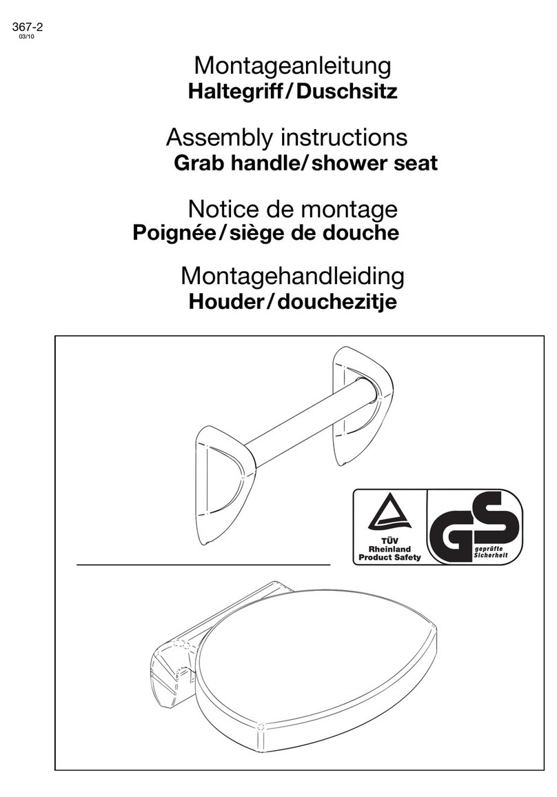 Duschservice Grab handle Assembly instructions Duschservice Grab handle Assembly instructions