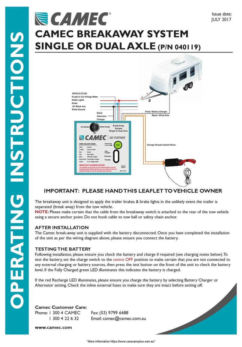 Camec 040119 operating instructions