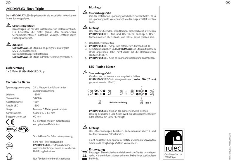 RUTEC VARDAflex Nova Triple User manual