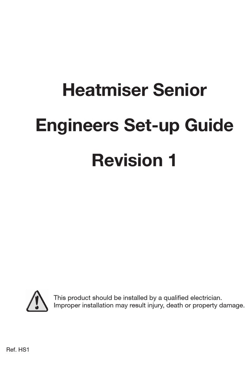 Heatmiser Senior User manual Heatmiser Senior User manual