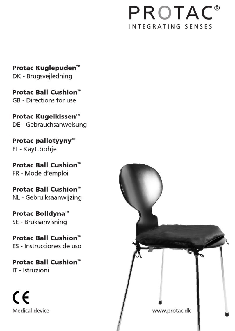Protac Ball Cushion Directions for use