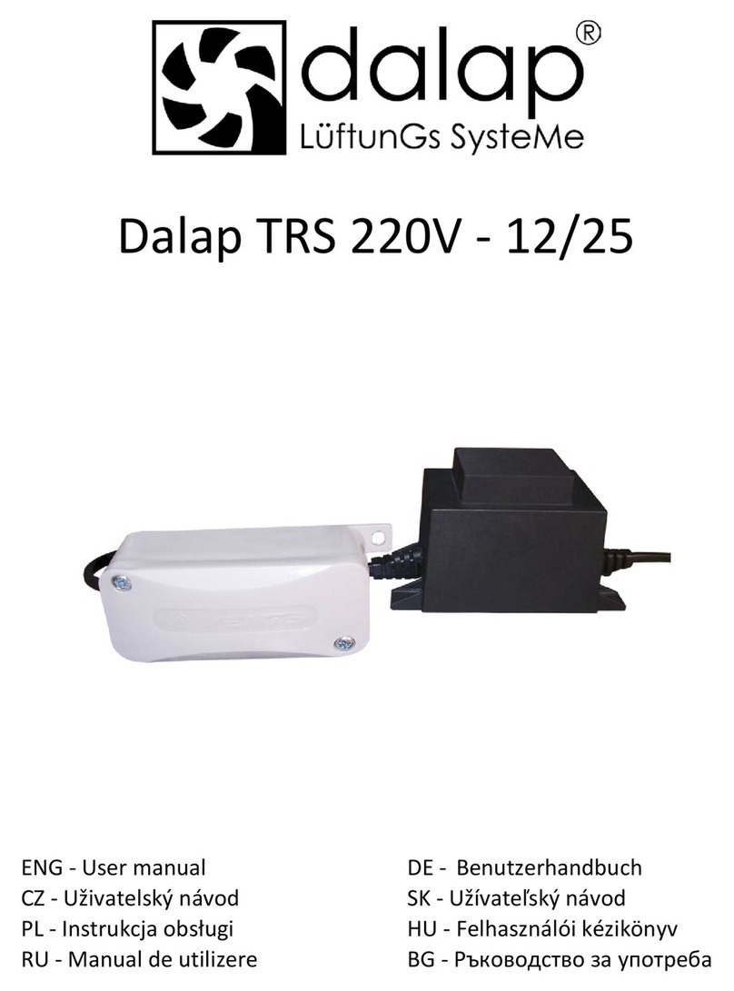 dalap TRS 220V - 12/25 user manual dalap TRS 220V - 12/25 user manual