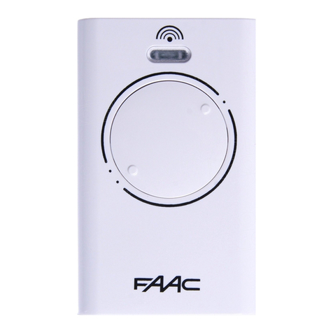 FAAC XT2 quick start guide