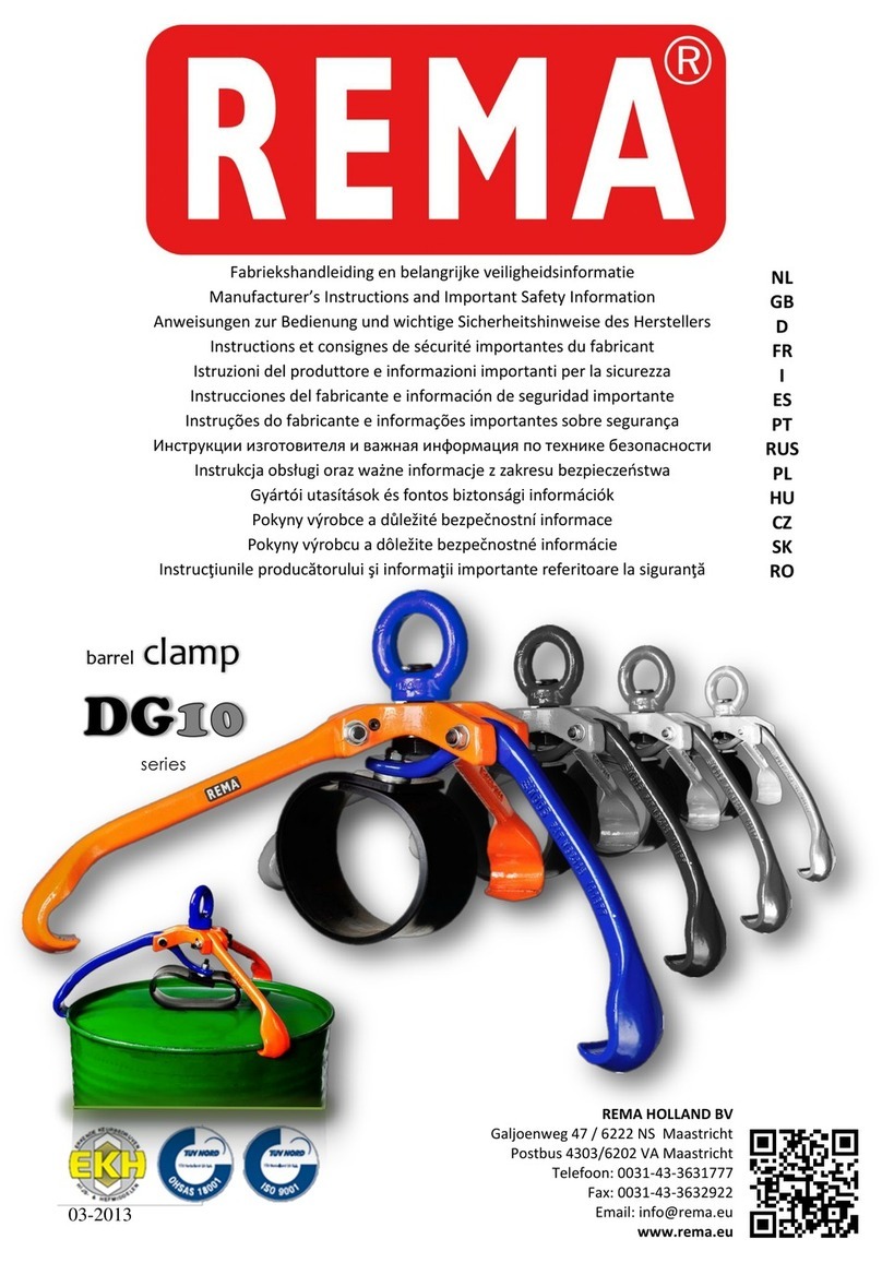 REMA DG10 Series Owner's manual