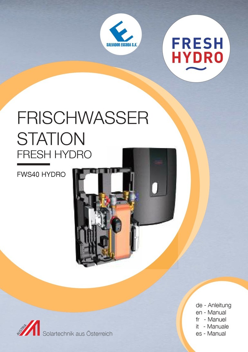 Salvador Escoda FRESH HYDRO FWS40 manual