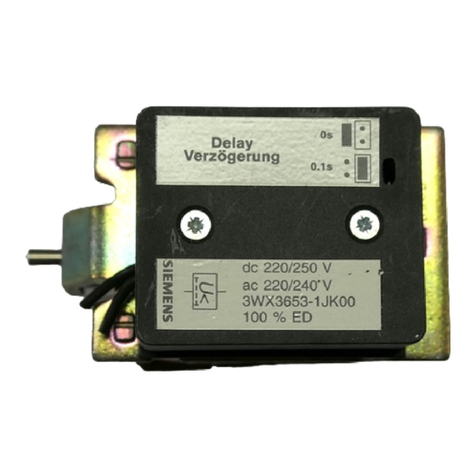 Siemens 3WX3653-1J 00 Series User manual