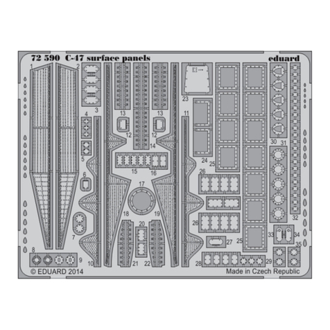 Eduard C-47 surface panels manual