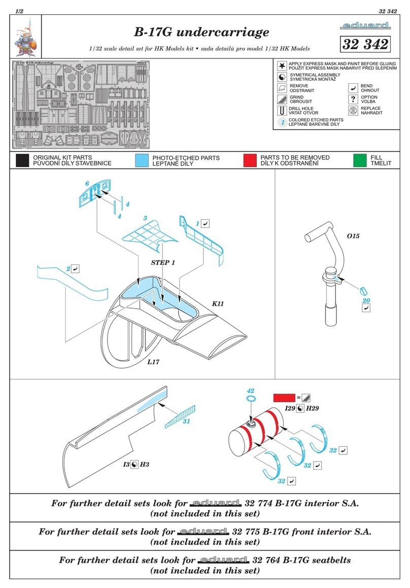 Eduard B-17G undercarriage manual