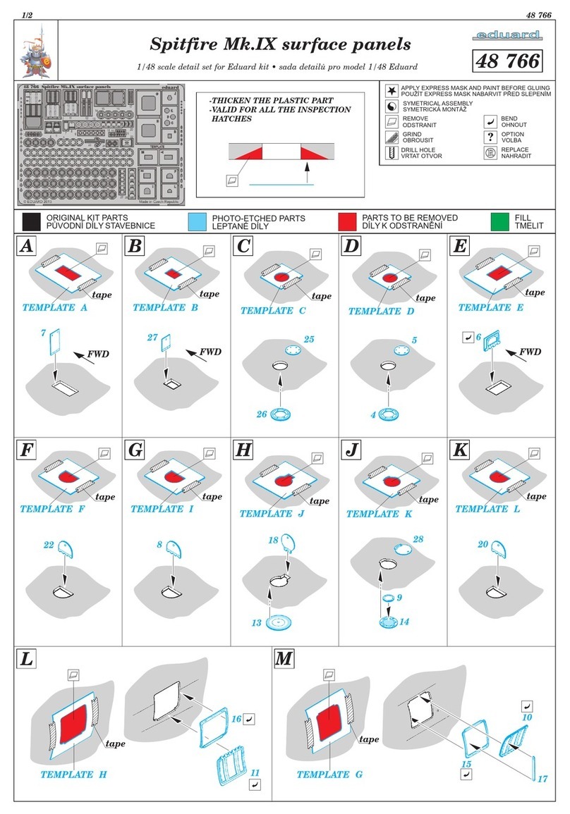 Eduard Spitfire Mk.IX surface panels User manual