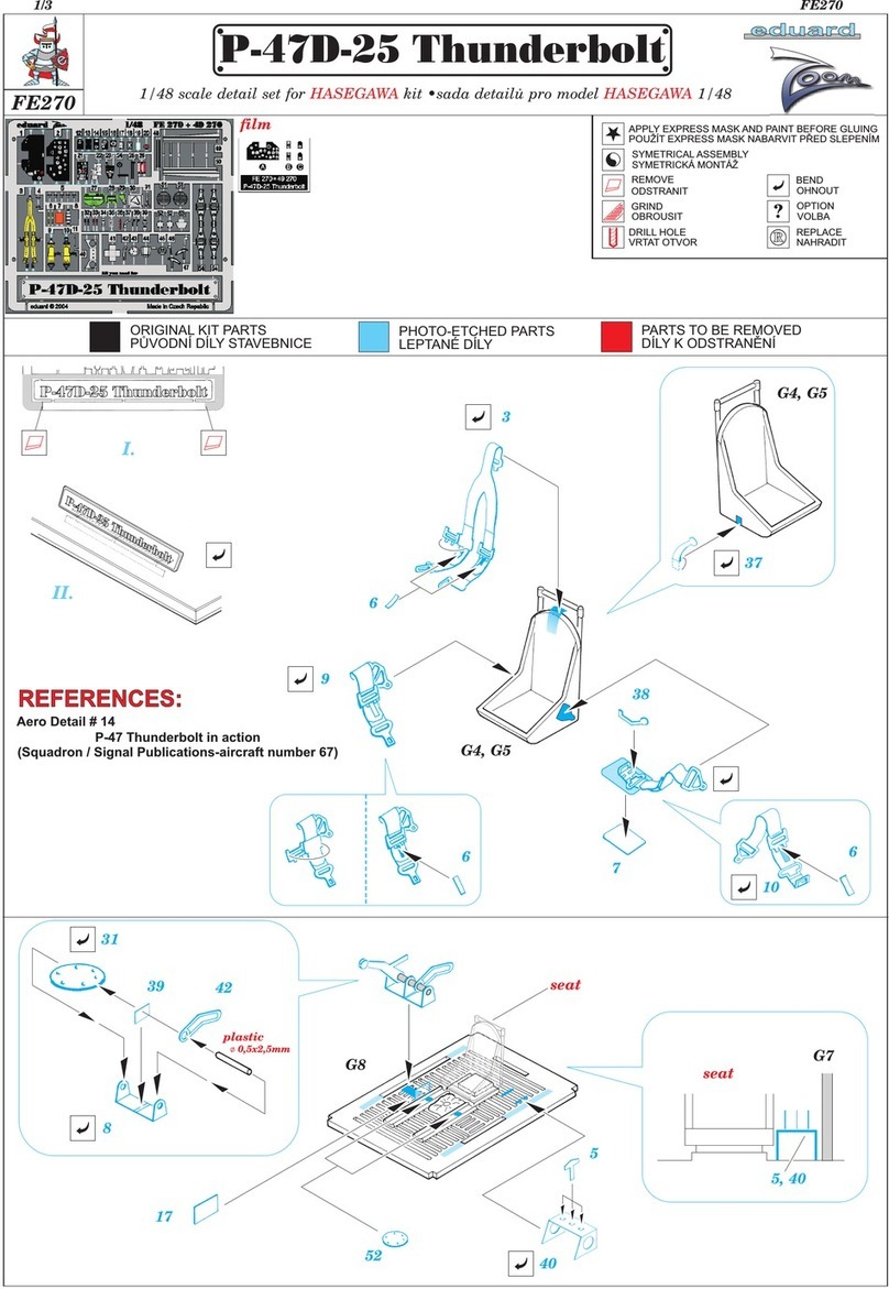 Eduard P-47D-25 Thunderbolt User manual