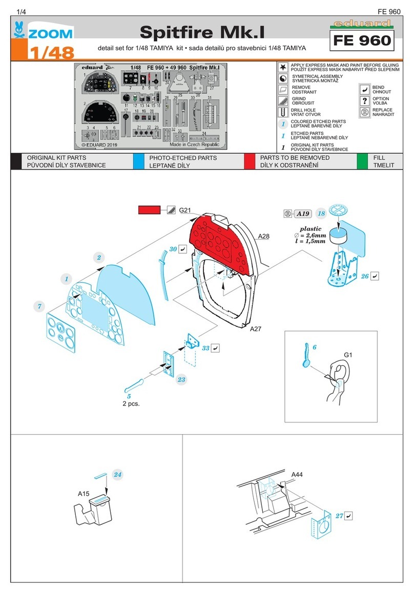 Eduard Spitfire Mk.I User manual