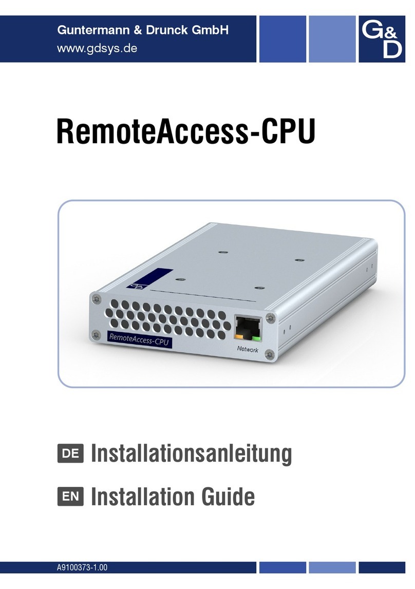 GD RemoteAccess-CPU Series installation guide