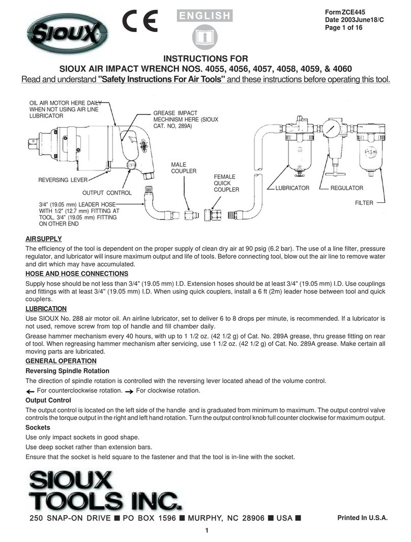 Sioux Tools 4055 User manual
