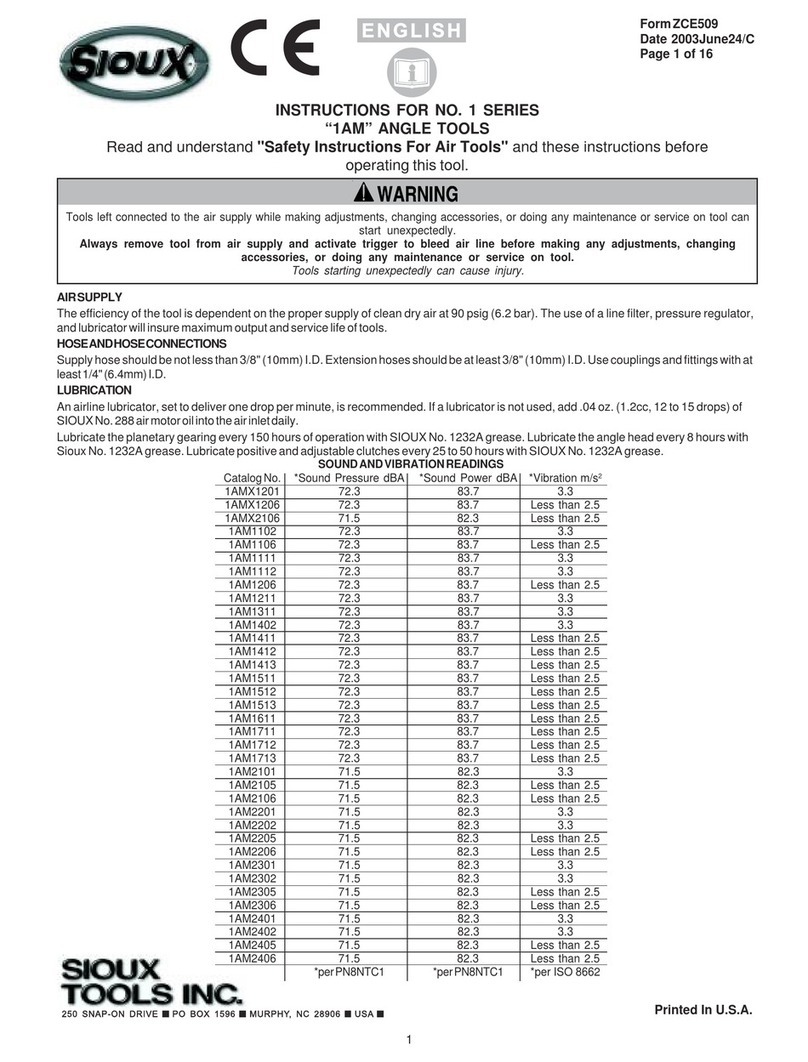 Sioux Tools 1 Series instructions