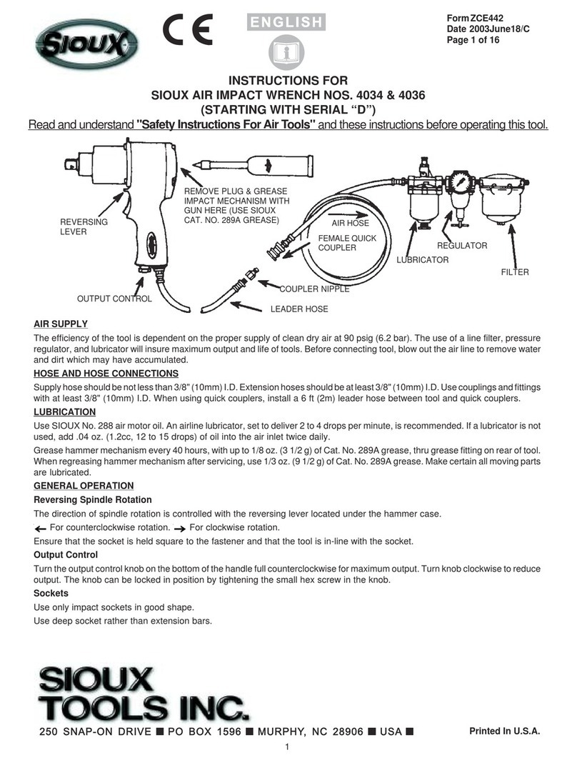 Sioux Tools 4034 instructions