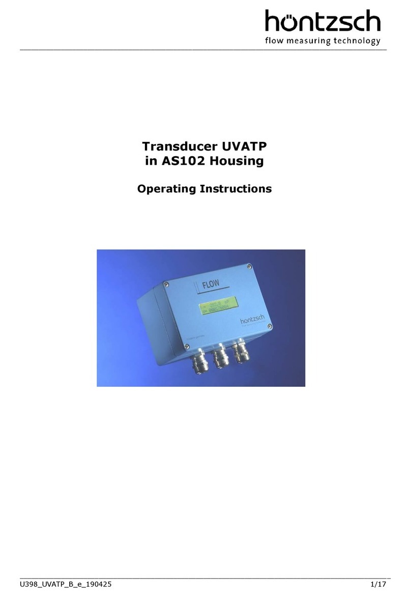Hontzsch UVATP operating instructions Hontzsch UVATP operating instructions