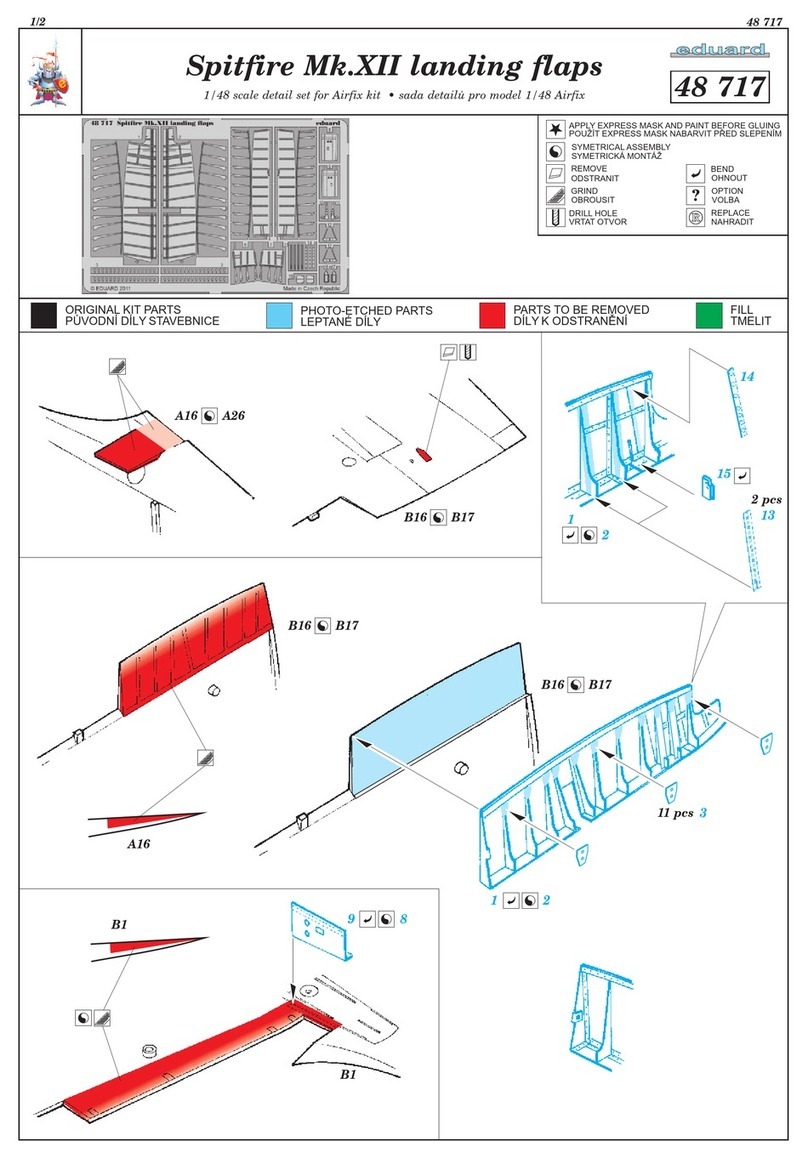 Eduard Spitfire Mk.XII landing flaps manual