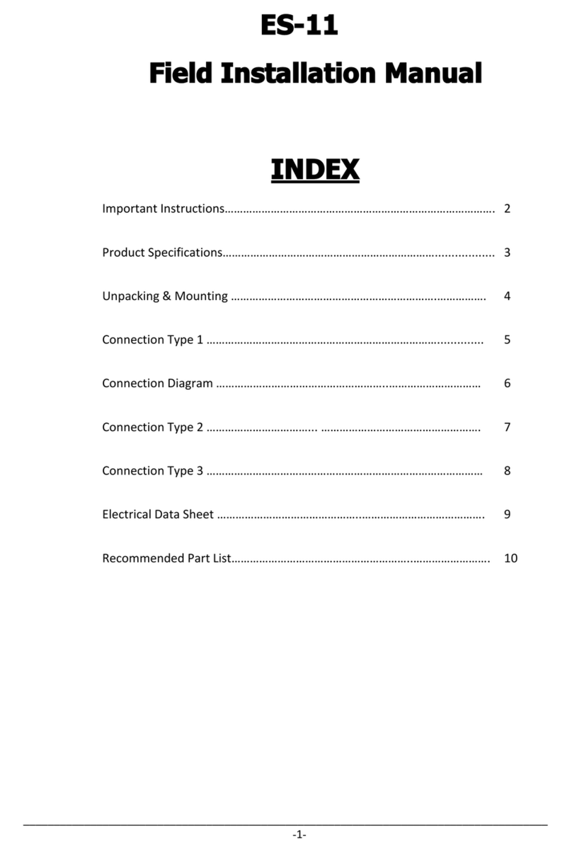 Celec ES-11 Field installation manual