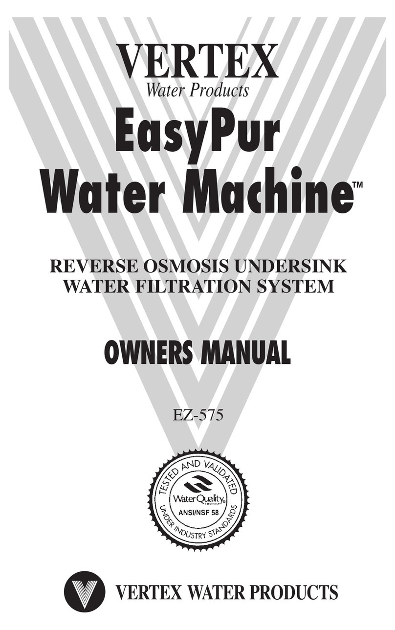 Vertex Water Products EasyPur Water Machine EZ-575 owner's manual Vertex Water Products EasyPur Water Machine EZ-575 owner's manual