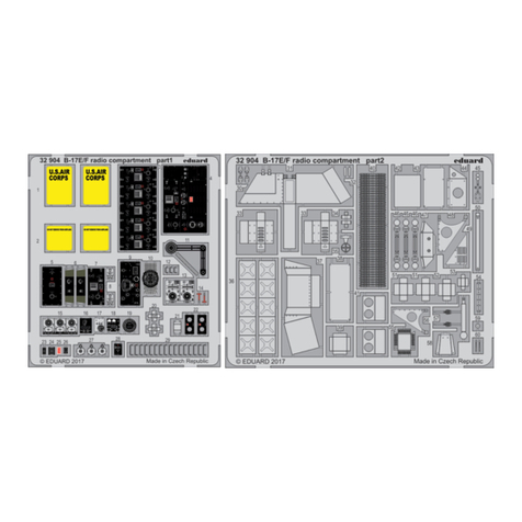Eduard B-17E/F radio compartment User manual Eduard B-17E/F radio compartment User manual