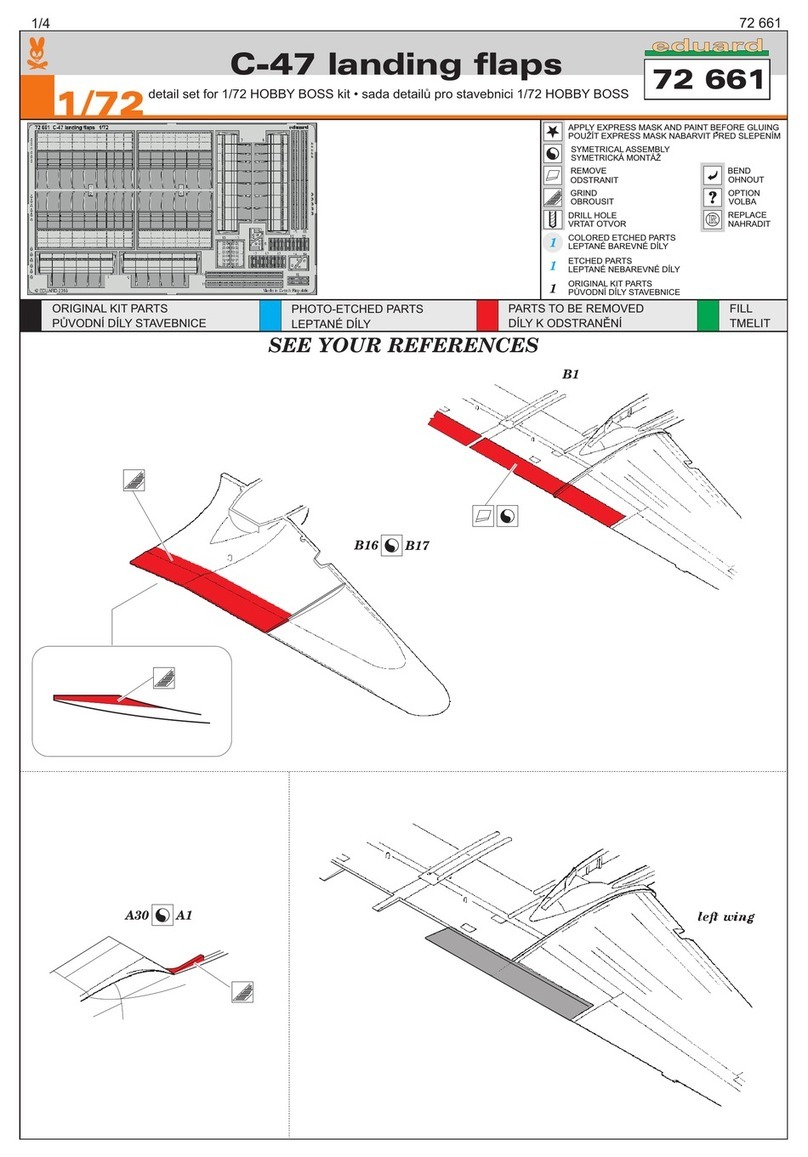 Eduard C-47 landing flaps manual