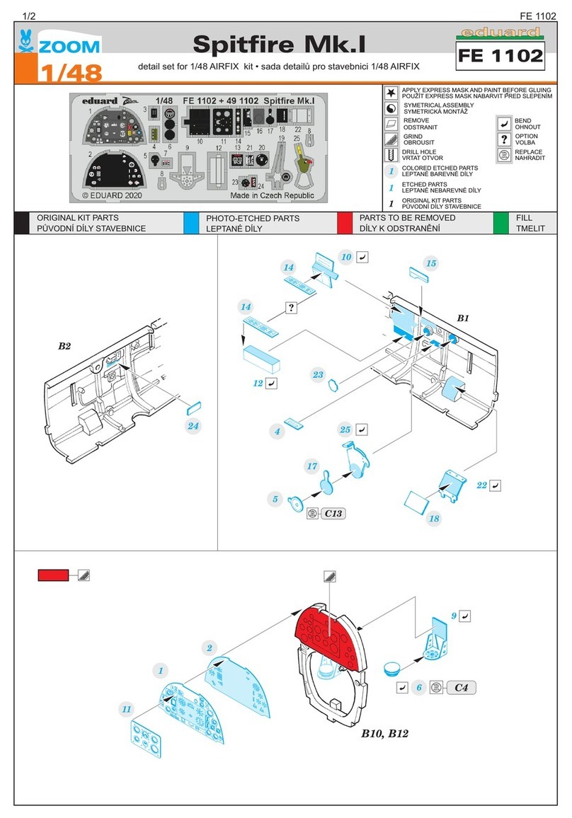Eduard Spitfire Mk.I User manual