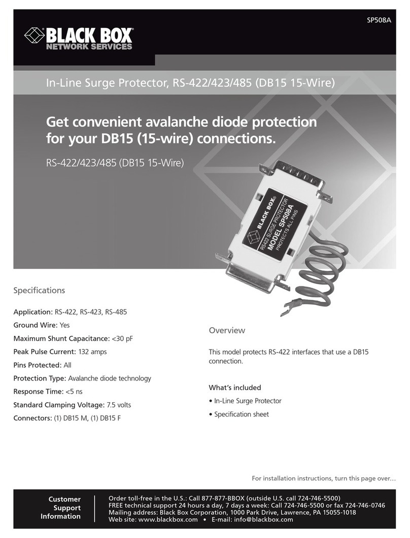 Black Box SP508A User manual