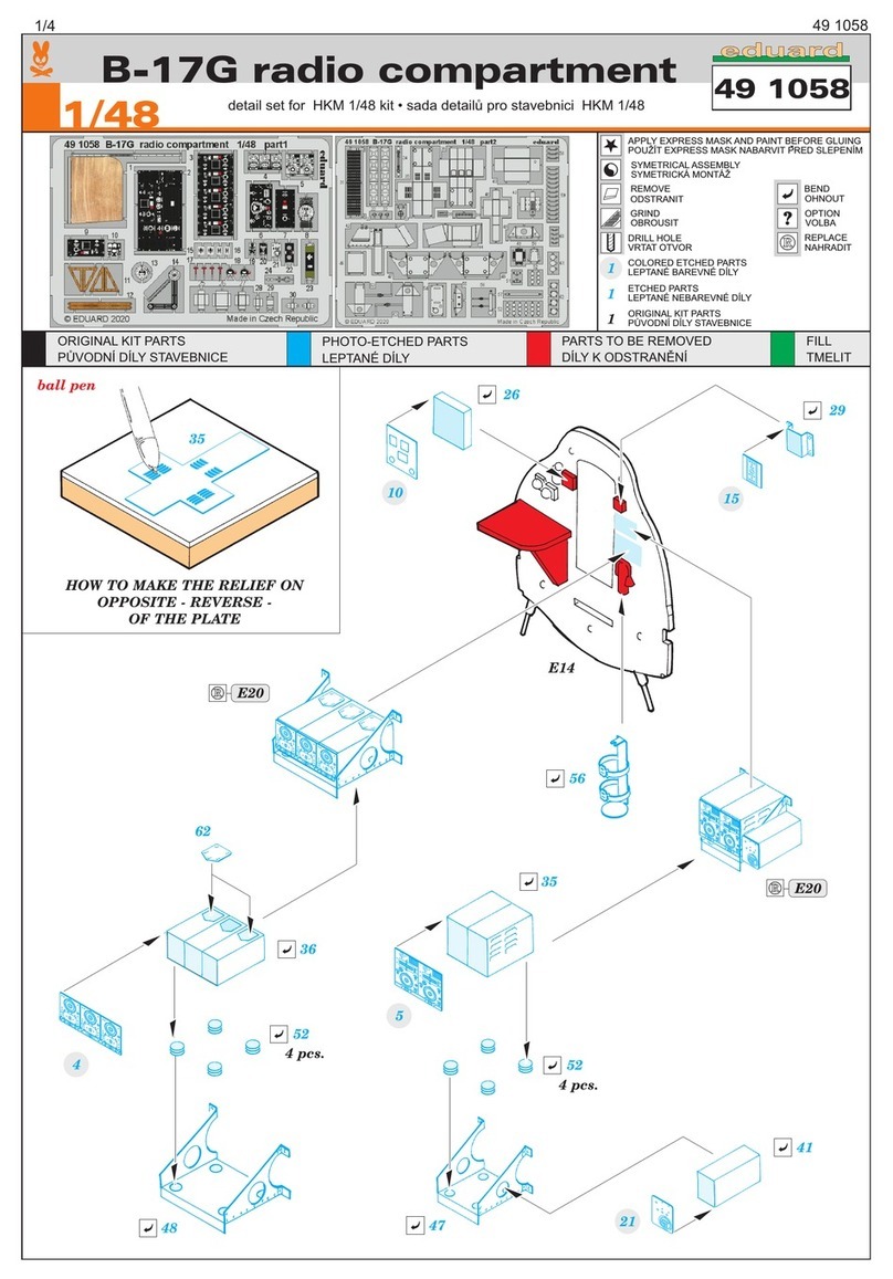 Eduard B-17G radio compartment User manual