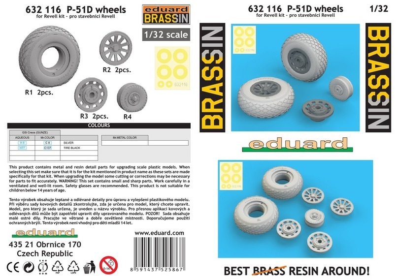 Eduard BRASSIN P-51D wheels manual Eduard BRASSIN P-51D wheels manual