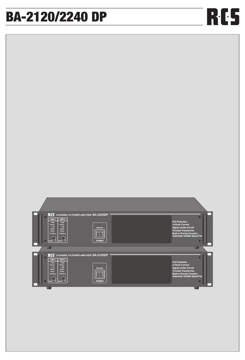 RCS BA-2120 DP manual