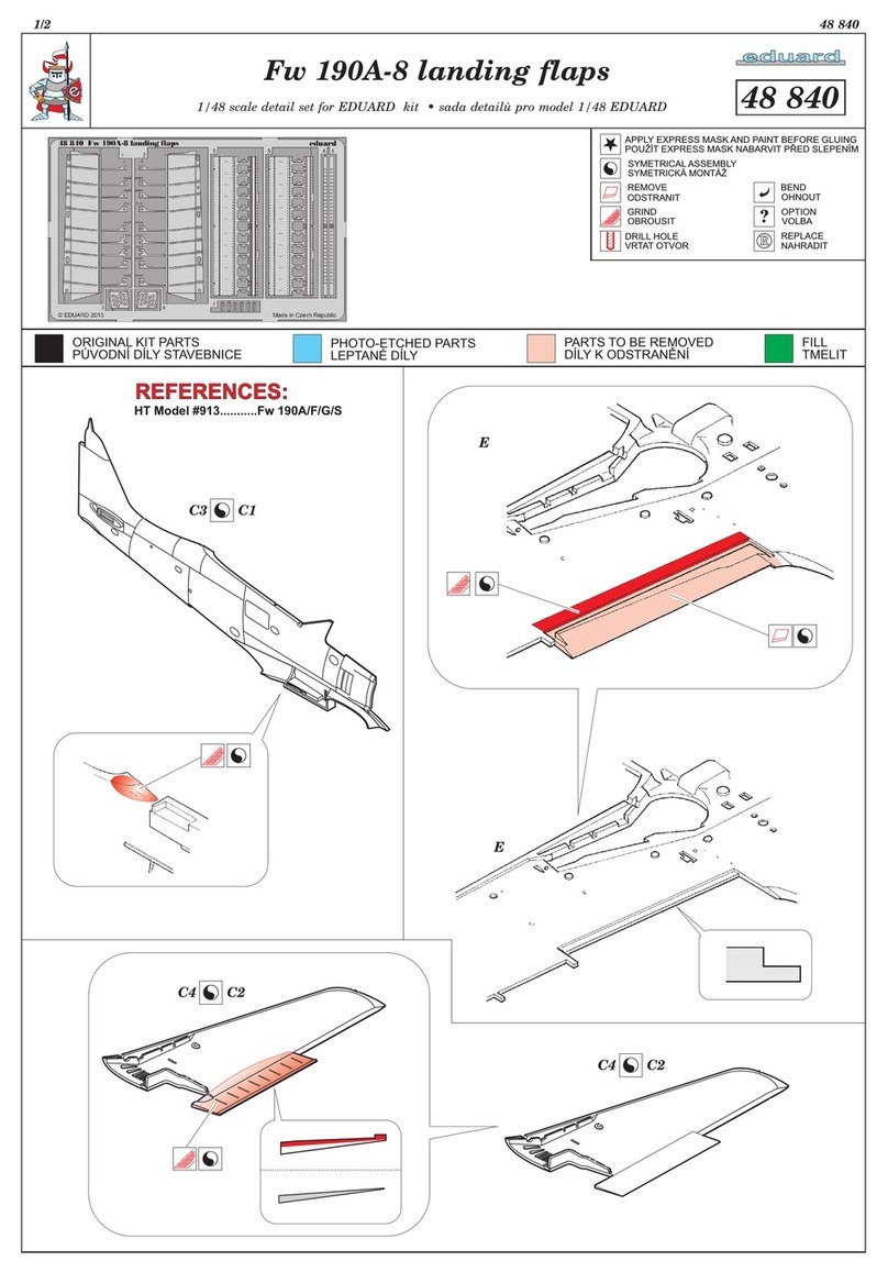 Eduard Fw 190A-8 landing flaps User manual Eduard Fw 190A-8 landing flaps User manual