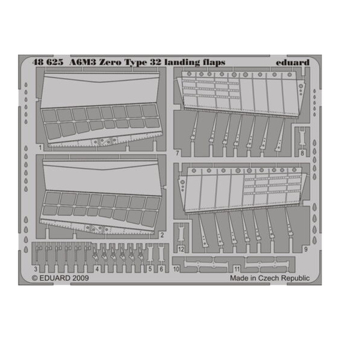 Eduard A6M3 Zero Type 32 landing flaps User manual